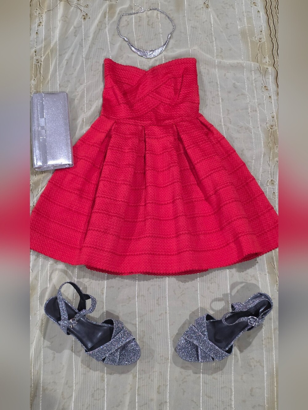 Sans Souci Strapless Sweetheart Fit & Flare Party Dress | Size Small